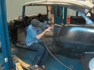 Body Work on 55 Chevy